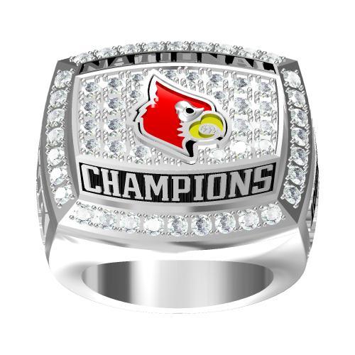 Sterling Silver Gold-plated University of Louisville Cardinal