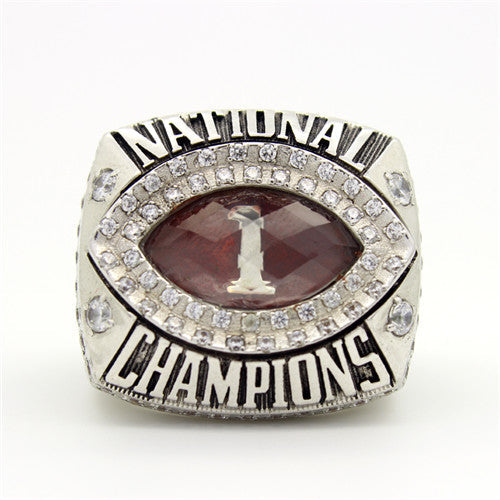 Arizona Cardinals 2008 National Football Championship Ring With Red Garnet