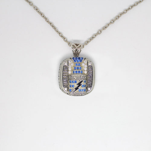 Sterling Silver St. Louis Blues 2019 Stanley Cup Necklace