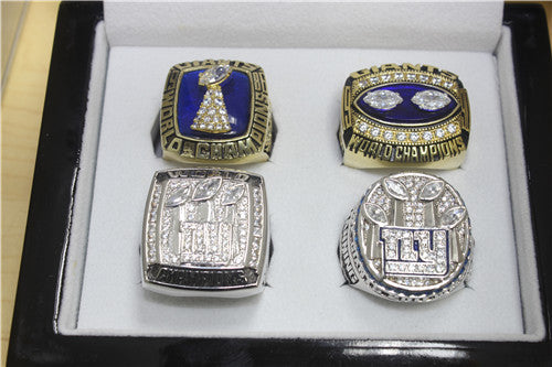 New York Giants 1986/1990/2007/2011 Super Sowl Championship Ring Collection