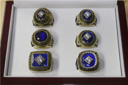 Los Angeles Dodgers 1955/1959/1963/1965/1981/1988 World Series MLB Championship  Ring Collection