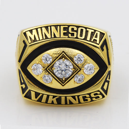 Minnesota Vikings 1976 National Football Championship Ring With Black