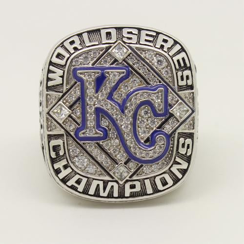 Kansas City Royals 2015 World Series MLB Championship Ring 18K Gold Pl