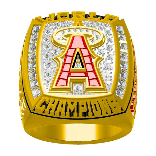 Customized MLB 2002 Anaheim Angels World Series Championship Ring