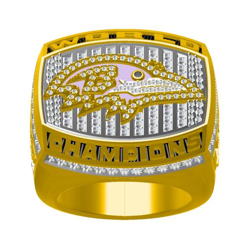 Custom Baltimore Ravens 2000 NFL Super Bowl XXXV Championship Ring