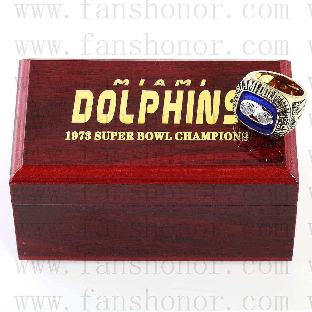 NFL 1973 Super Bowl VIII Miami Dolphins Championship Replica Ring