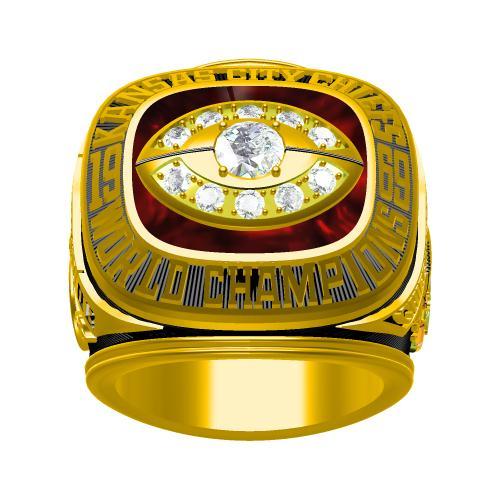 1969 NFL Kansas City Chiefs Super bowl World Championship ring,NFL1969 -  Sheunghop Jewelry - Manufacturer