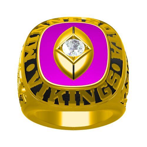 1969 Genuine Minnesota Vikings NFL Championship Ring in 14kt 