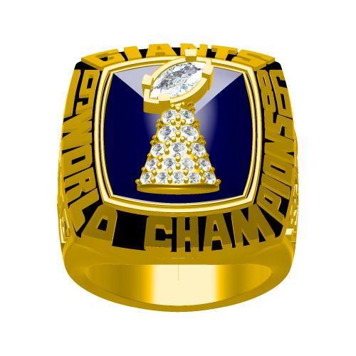 Super Bowl XXI 1986 New York Giants Championship Ring