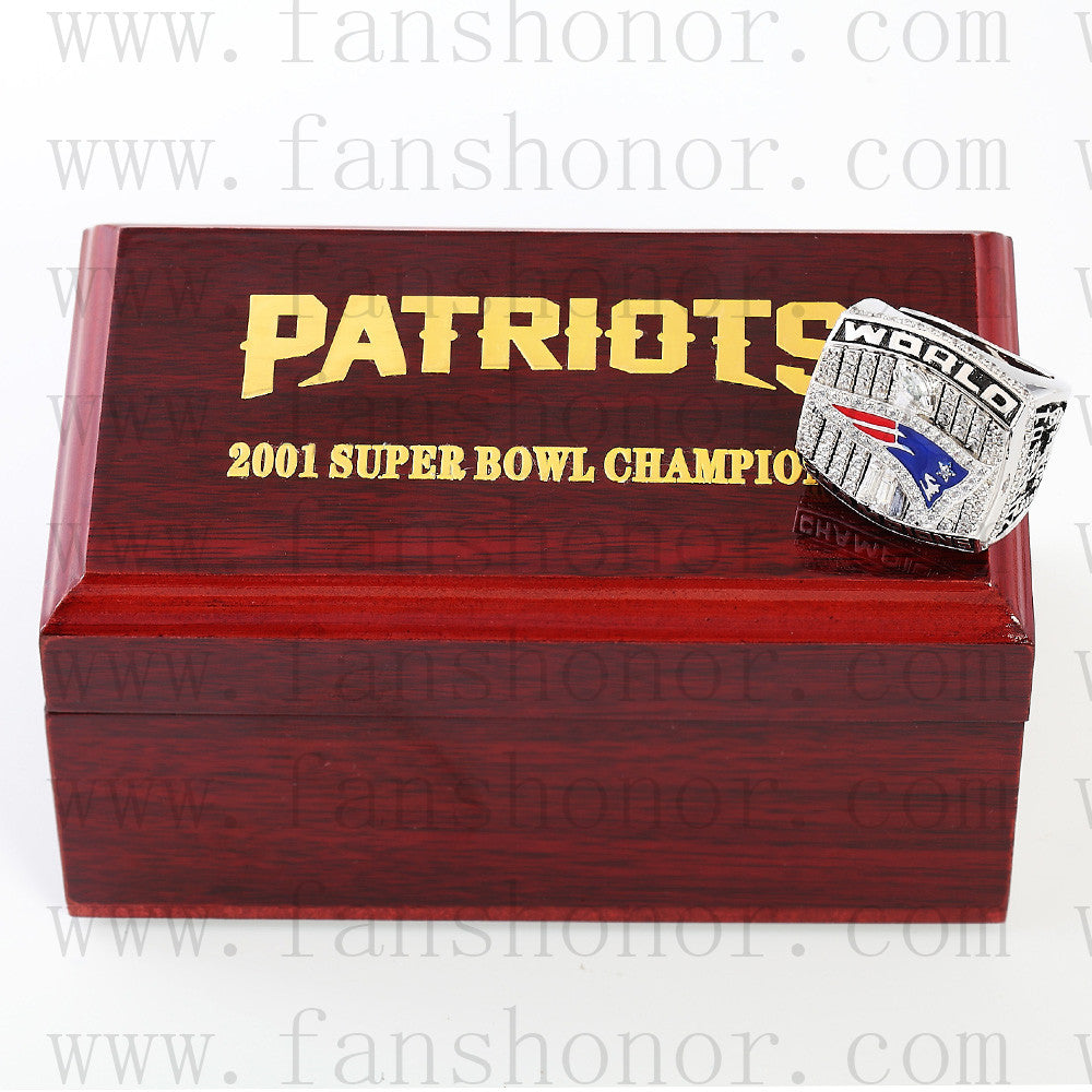 2001 NEW ENGLAND PATRIOTS SUPER BOWL XXXVI CHAMPIONSHIP RING - Buy