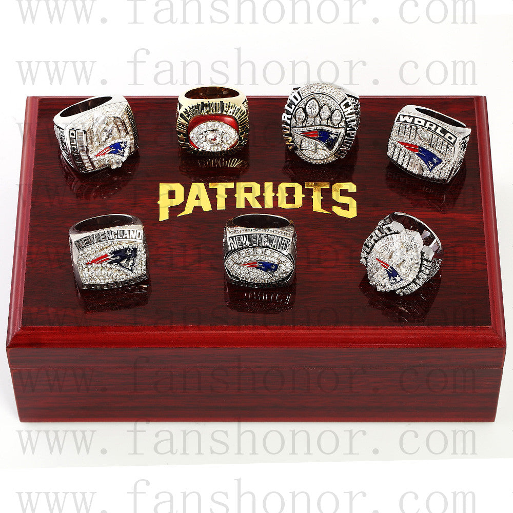 Tom Brady - 2003 New England Patriots Super Bowl Ring With Wooden Display  Box