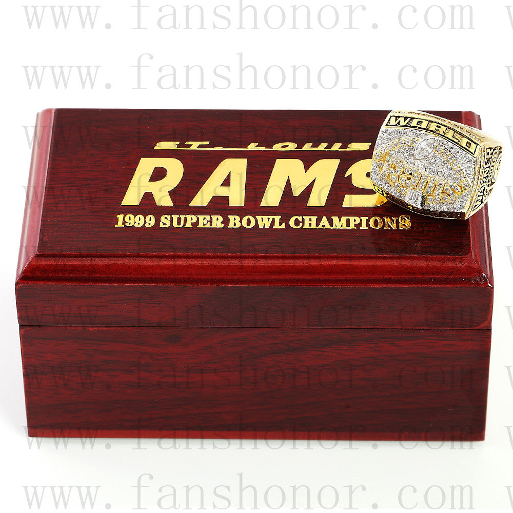 1999 St. Louis Rams Football NFL Super Bowl Championship Ring Warner