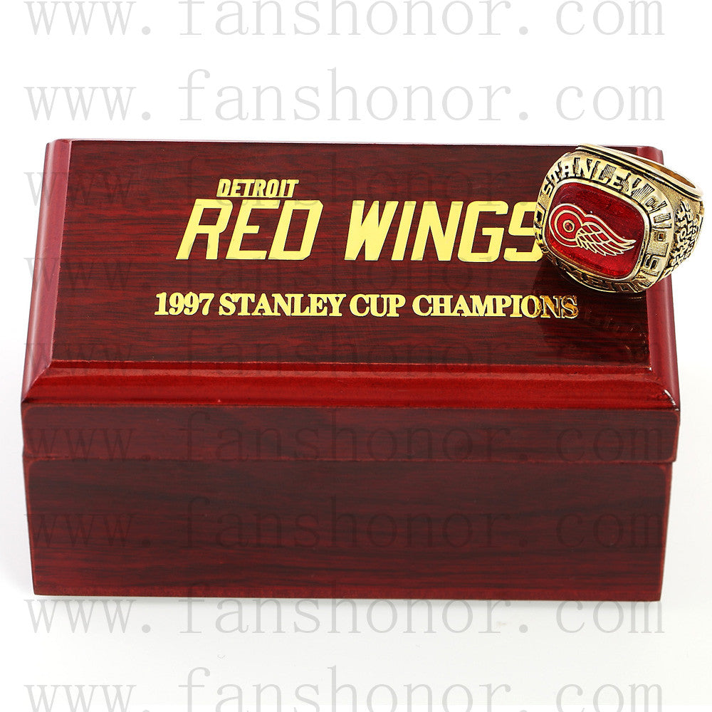 1997 Detroit Red Wings Stanley Cup Championship Ring - www