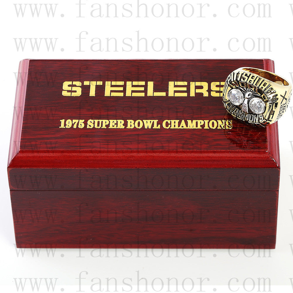 1975 Pittsburgh Steelers Super Bowl Ring Franco Harris Silver