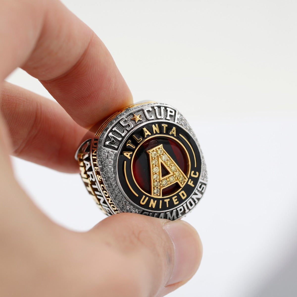 Arizona Cardinals 2008 National Football Championship Ring With Red Garnet