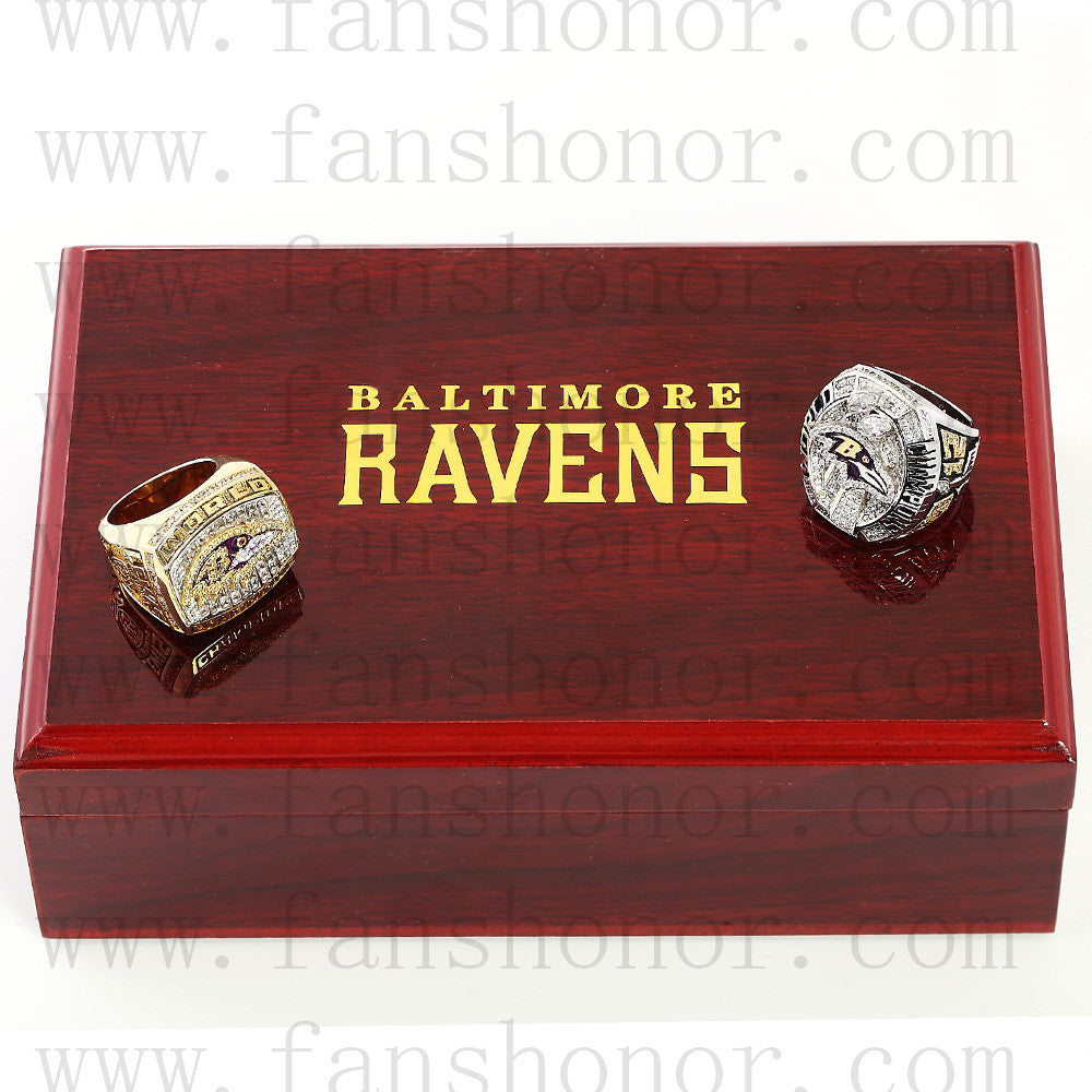 Baltimore Ravens Super Bowl Ring Set (2001, 2013) - Premium Series – Rings  For Champs